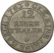 1⁄12 Thaler - Francis Josias, Germany, 1763 reverse image
