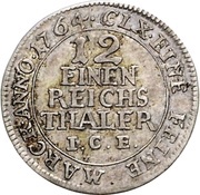 1⁄12 Reichsthaler - Francis Josias, Germany, 1764 reverse image