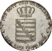1 Thaler - Ernest I, Germany, 1817 reverse image