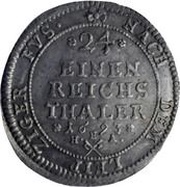 1⁄24 Thaler - Albert III, Germany, 1693-1695 reverse image