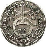 1⁄48 Thaler - Christian, Germany, 1701 reverse image