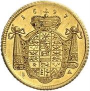 2 Ducats - Christian, Germany, 1697 reverse image