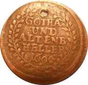 1 Heller - Frederick II, Germany, 1695-1696 reverse image
