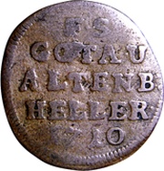 1 Heller - Frederick II, Germany, 1704-1722 reverse image