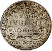 1⁄24 Thaler - Frederick III Peace of Augsburg, Germany, 1755 reverse image