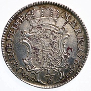 ⅙ Thaler - Frederick III, Germany, 1764-1765 reverse image