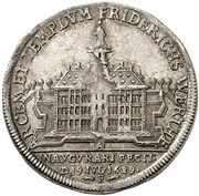 ¼ Thaler - Frederick I Frederickswerth, Germany, 1689 reverse image