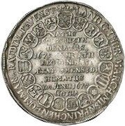1 Thaler - Ernest Death, Germany, 1675 reverse image