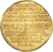 5 Ducats - Ernest Death, Germany, 1650 reverse image