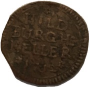 1 Heller - Ernest, Germany, 1703-1713 reverse image