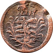 1 Heller - Ernest Frederick III Charles obverse image