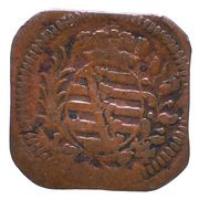 1 Heller - Ernest Frederick III Charles Klippe obverse image