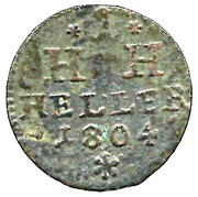 1 Heller - Frederick, Germany, 1804-1806 reverse image