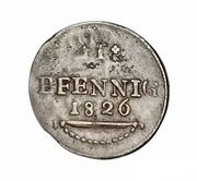 1 Pfennig - Frederick I, Germany, 1823-1826 reverse image