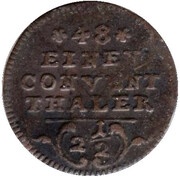 1⁄48 Thaler - Joseph Frederick, Germany, 1781 reverse image