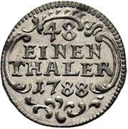 1⁄48 Thaler - Frederick I, Germany, 1788-1790 reverse image
