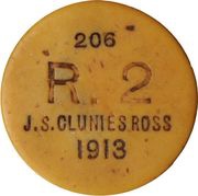 2 Rupees, Australia, 1913 reverse image