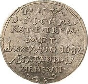 1 Groschen - Maria, Germany, 1682 reverse image