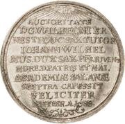½ Thaler - John William, Germany, 1688 reverse image