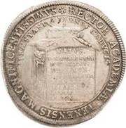 ½ Thaler - John William, Germany, 1691 reverse image