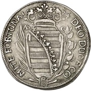 ⅔ Thaler - Bernhard II, Germany, 1673-1674 reverse image