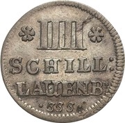 4 Schilling - George William II, Germany, 1704 reverse image