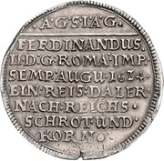 1 Thaler - August II, Germany, 1624 reverse image