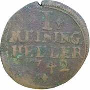 1 Heller, Germany, 1738-1742 reverse image