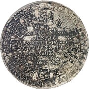 1 Thaler - Bernhard Death of Marie Hedwig of Hessen-Darmstadt, Germany, 1680 reverse image