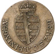 ½ Kreuzer - Louise Eleonore of Hohenlohe Langenburg Princess Regent obverse image