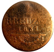 1 Kreuzer - Bernhard II, Germany, 1831-1835 reverse image