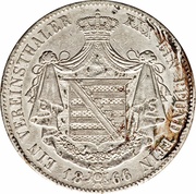1 Vereinsthaler - Bernhard II, Germany, 1859-1866 reverse image
