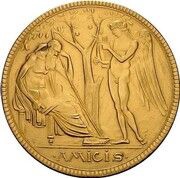 5 Mark - George II Gold pattern strike, Germany, 1900 reverse image
