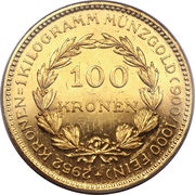 100 Kronen reverse image