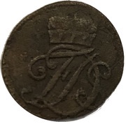 1 Heller - Ernest August Constantin under guardianship of Frederick III of Gotha obverse image