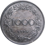 1000 Kronen reverse image