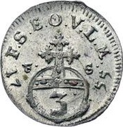 3 Pfennig - Frederick III, Germany, 1755 reverse image