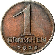 1 Groschen reverse image