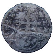 3 Pfennige - Anna Amalia Regent, Germany, 1763-1764 reverse image