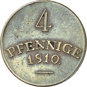 4 Pfennige - Charles August, Germany, 1810-1812 reverse image