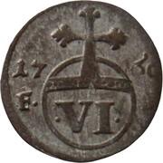 6 Pfennig - Anna Amalia, Germany, 1760 reverse image