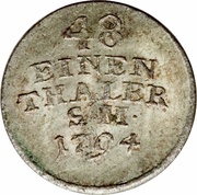 1⁄48 Thaler - Charles August, Germany, 1794-1814 reverse image