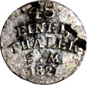 1⁄48 Thaler - Charles August, Germany, 1821-1826 reverse image