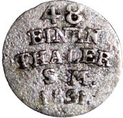 1⁄48 Thaler - Charles Frederick, Germany, 1831 reverse image