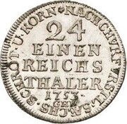 1⁄24 Thaler - Francis Josias, Germany, 1753 reverse image