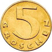 5 Groschen Pattern reverse image