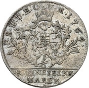 ⅙ Thaler - Anna Amalia, Germany, 1763-1764 reverse image