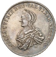 ⅔ Thaler - Anna Amalia obverse image