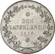 1 Thaler - Charles August, Germany, 1815 reverse image