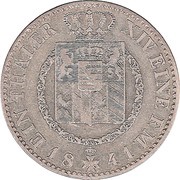 1 Thaler - Charles Frederick, Germany, 1841 reverse image